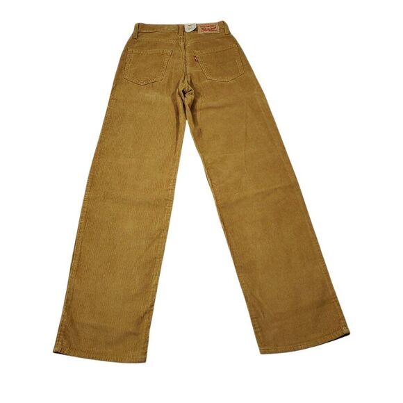 Levi's 94 Baggy Corduroy Brown Straight Leg Loose Pants Y2K 90s Size 24 x 31 - Picture 3 of 12